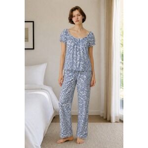 Ralph Lauren Women's Paisley Print Pajama Set Size Small Excellent Used Cond